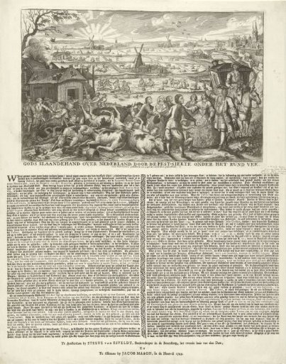 Farmers Struck by Cattle Plague, 1745