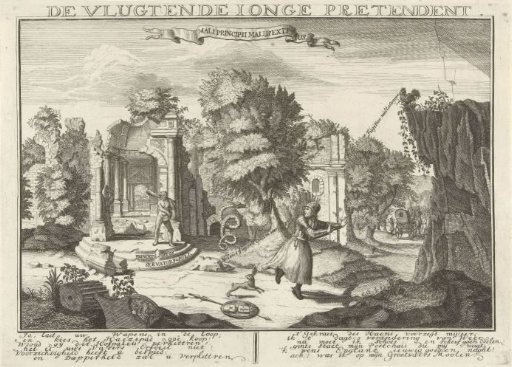 Allegory with the Fleeing Young Pretender, 1746