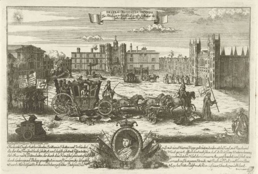 Satirical Print on the English Pretender Charles Edward Stuart, 1745