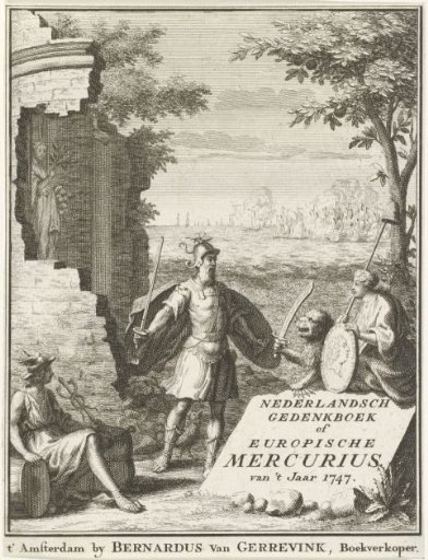 Title page for the Europische Mercurius of 1747