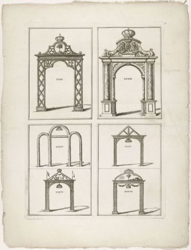 Erepoorts XXXII-XXXVII in The Hague, 1747