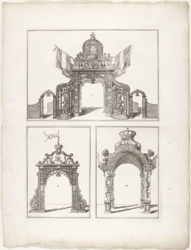Erepoorten I-III te Den Haag, 1747