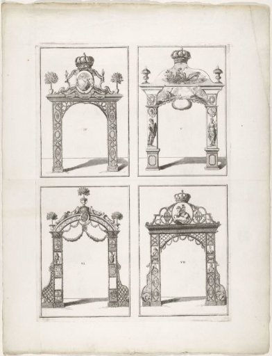 Erepoorten IV-VII te Den Haag, 1747