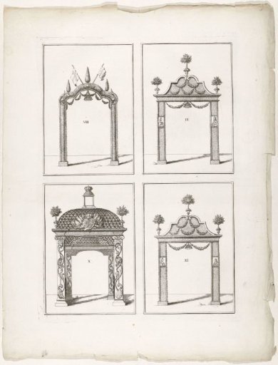 Erepoorten VIII-XI te Den Haag, 1747