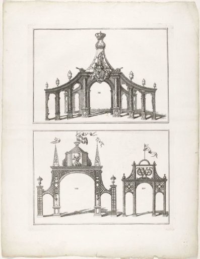 Erepoorten XII-XIV te Den Haag, 1747