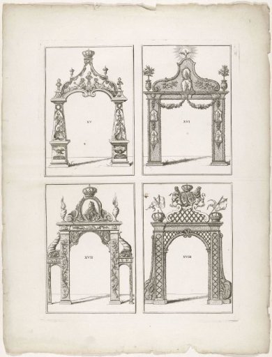 Erepoorten XV-XVIII te Den Haag, 1747