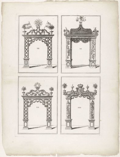 Erepoorten XIX-XXII te Den Haag, 1747