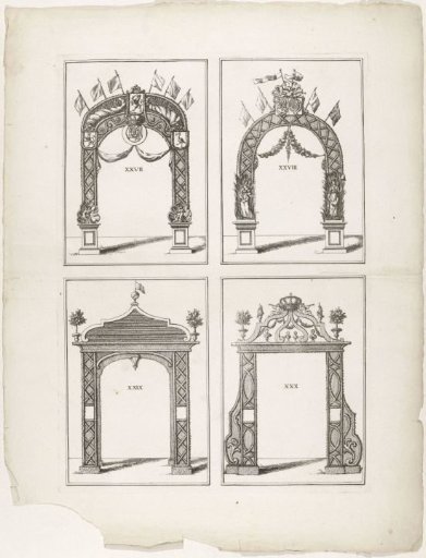 Erepoorten XXVII-XXX te Den Haag, 1747