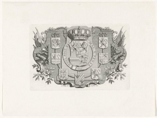 Arms of stadtholder William IV and the seven provinces, 1747