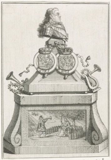 Monument with bust of William IV, 1747