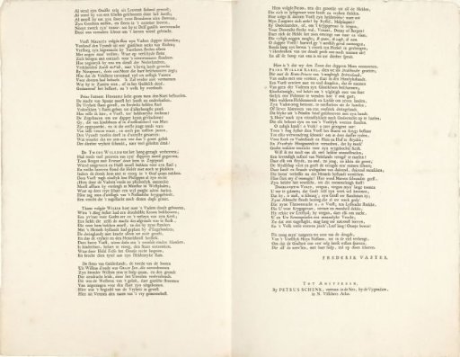 Verse on the election of William IV as stadtholder (sheet 2), 1747