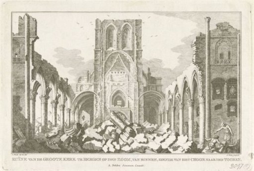 Ruin of the Great Church of Bergen op Zoom, 1748
