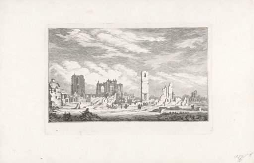 Ruins in the Hoogstraat and Grote Markt