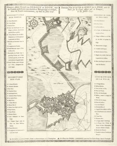Plan of the Siege of Bergen op Zoom, 1747