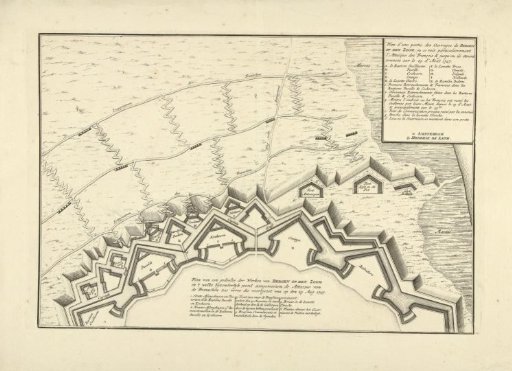 Map of a Part of the Defensive Works of Bergen op Zoom, 1747