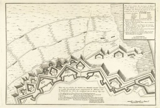 Map of a Part of the Defensive Works of Bergen op Zoom, 1747