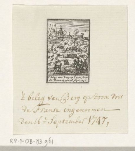 Siege of Bergen op Zoom, 1747