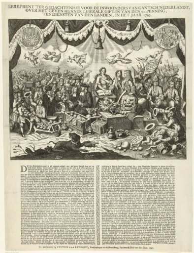 Allegory on the Liberal Gift of the Fiftieth Penny Requested in 1747