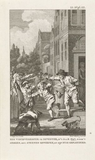 Plundering of the House of a French-Sympathizing Fishmonger in Deventer, 1747