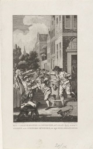 Plundering of the House of a French-Sympathizing Fishmonger in Deventer, 1747