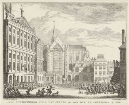 Captain Scheerenberg Drives Away the Rioters, 1747