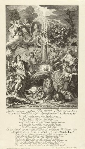 Allegory on the Birth of the Prince of Orange, 1748