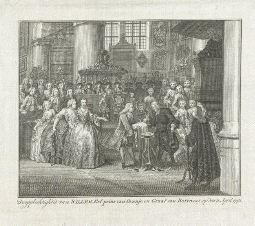 Baptism of Prince William V, 1748