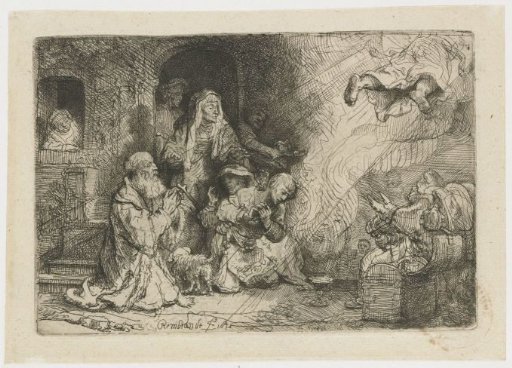 The angel departing from the family of Tobias