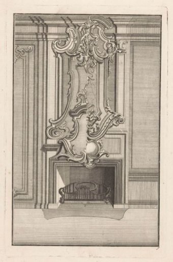 Ornamental fireplace with a hair screen
