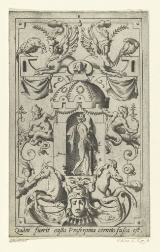 Proserpina scattering flowers