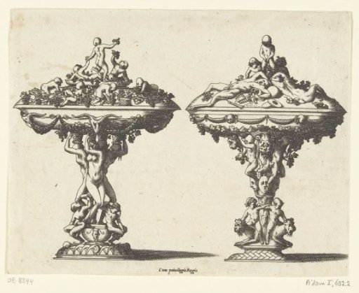 Two covered drinking bowls