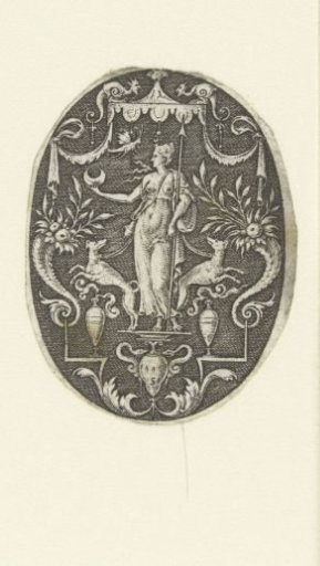 Diana with the moon in her hand