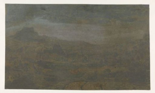 Valley with a River and a City with Four Towers