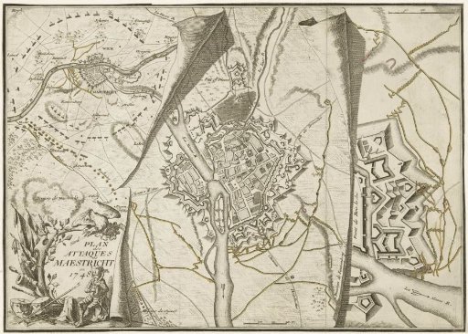 Plan of the siege of Maastricht, 1748