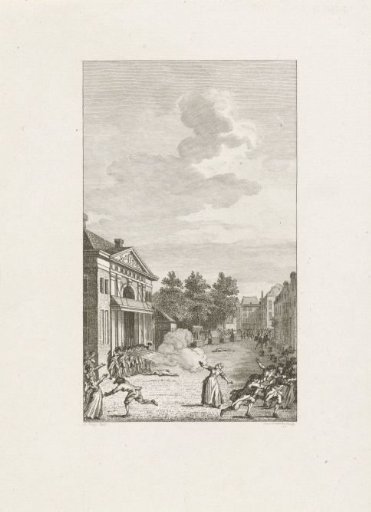 Riot on the Botermarkt in Amsterdam, 1748