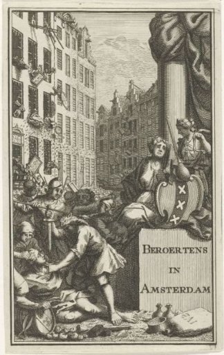 Title page for: Brief History of the Disturbances in Amsterdam, 1748
