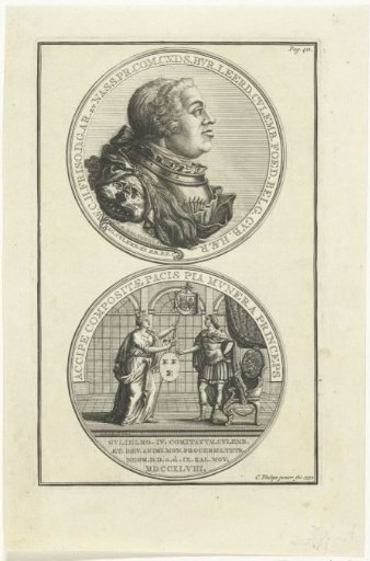Medal in honor of the transfer of the County of Culemborg to William IV, 1748