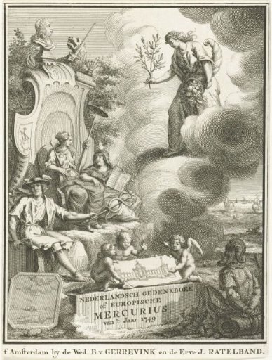 Title page for the European Mercury of 1749