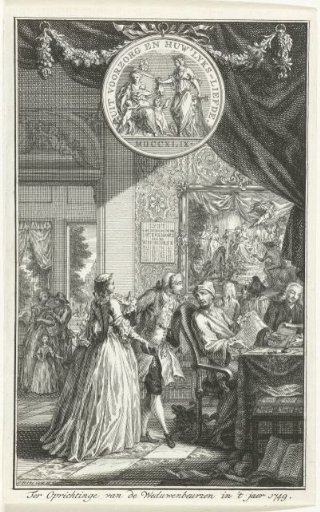 Establishment of the Widows' Bourse, 1749