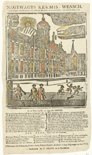 Fair print of the Amsterdam night watch for the year 1788