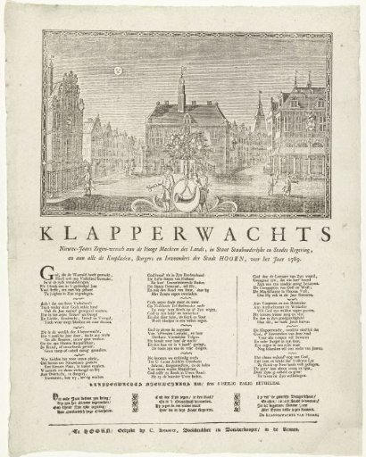 New Year's Print of the Hoorn Klapper Guard for the Year 1789
