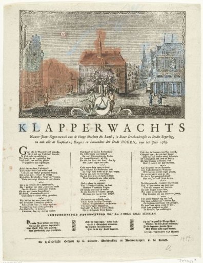 New Year's Print of the Hoorn Klapper Guard for the Year 1789