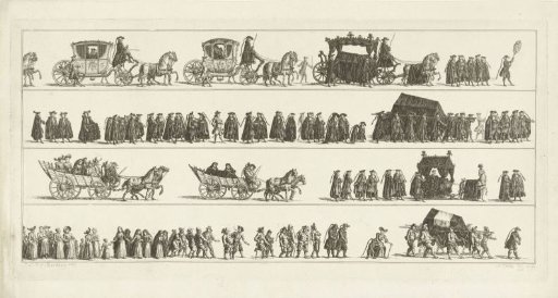 Six Different Ways of Burial, ca. 1750
