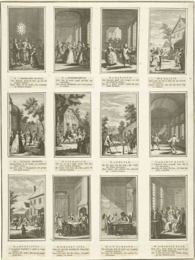 Twelve Dutch Games, ca. 1750