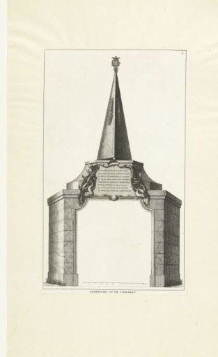 Triumphal arch at the fish market, 1751