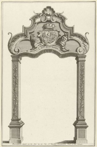 Triumphal arch for the house of W. Hurgonje, 1751