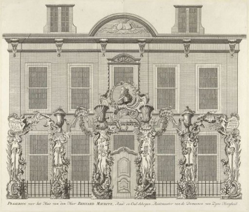 Triumphal arch for the house of B. Mauritz, 1751