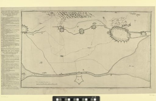 Map with the Fortifications around Bergen op Zoom and Forts in the Surrounding Area