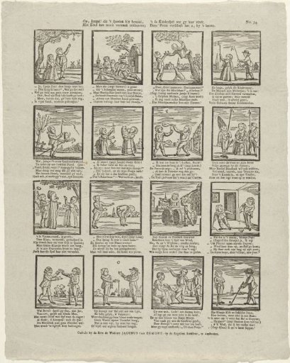 You, youth! who delight in play, / The child can never lack amusement; / What you find here is children's play. / This print provides it for you, while learning.