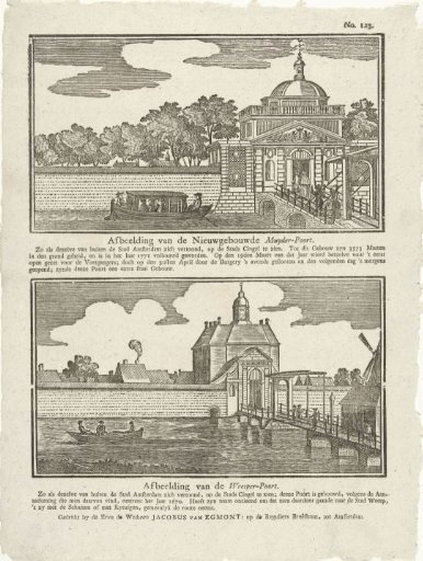 Depiction of the Newly Built Muider Gate / Depiction of the Weesp Gate